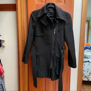 Zara black trench coat
